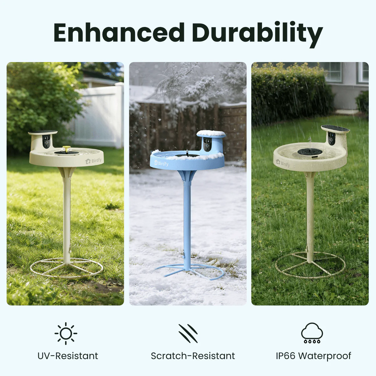 Birdfy Bath Pro - Solar-Powered Smart Birdbath with Fountain - Image 8