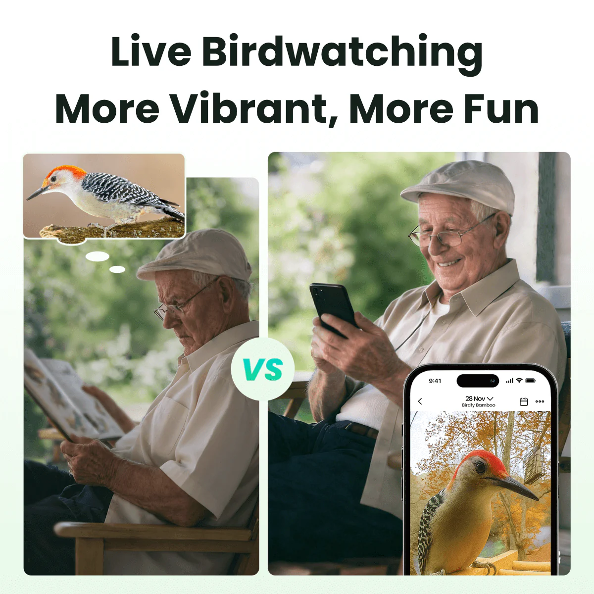 Birdfy Feeder Bamboo - Smart Bird Feeder with Eco-friendly Material - Image 9