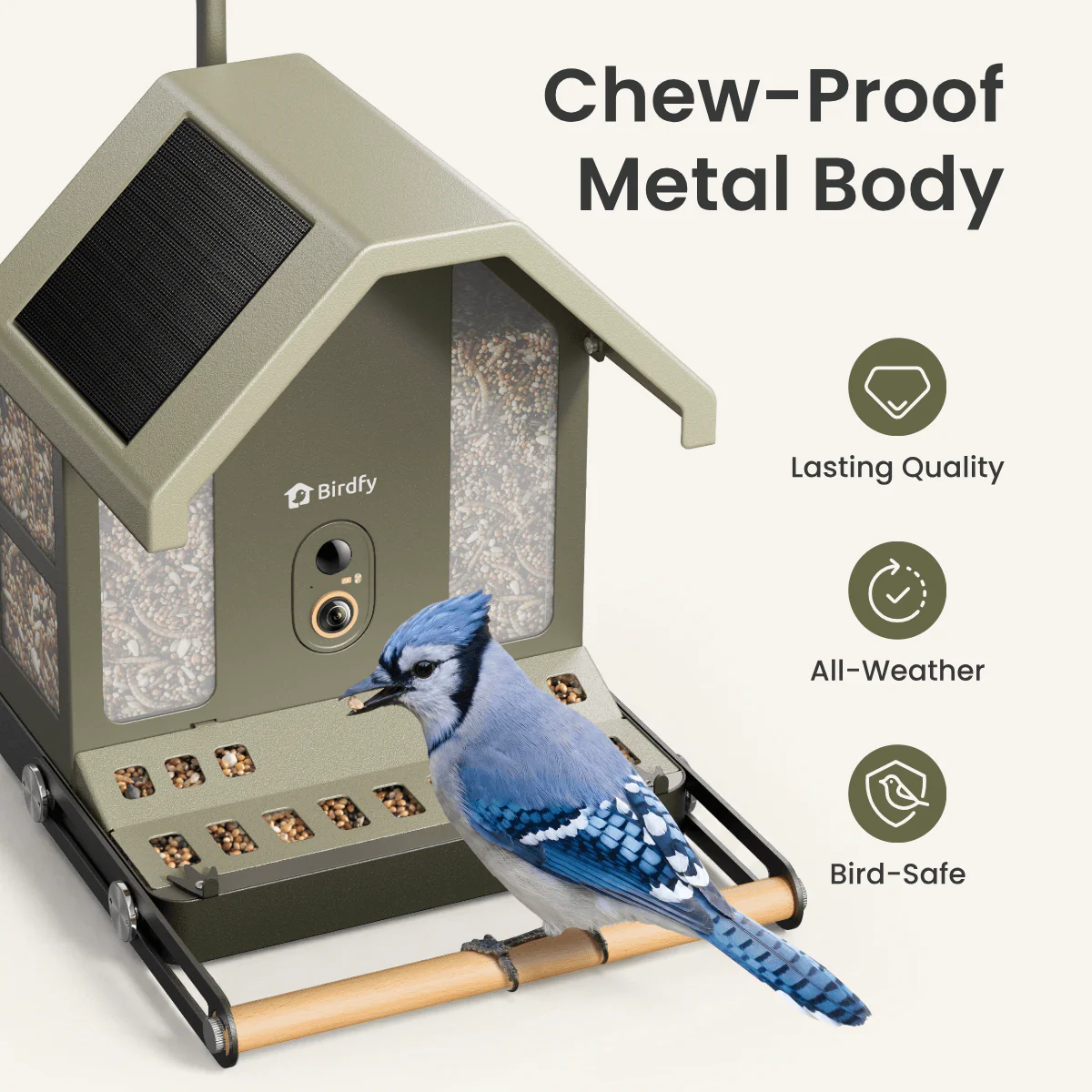 Birdfy Feeder Metal 2 4K - Smart Bird Feeder with Camera - Image 7