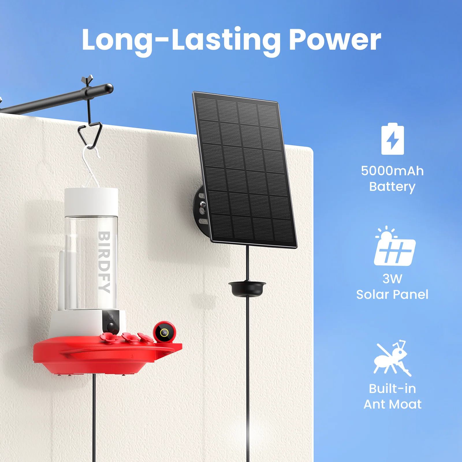 Birdfy Hum Feeder Duo - Hummingbird Feeder with Dual Camera - Image 5